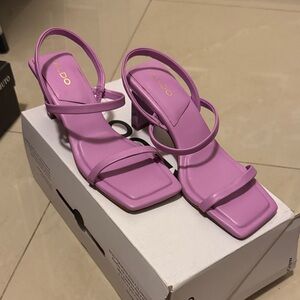 Aldo Women's Lavender Strappy Heels